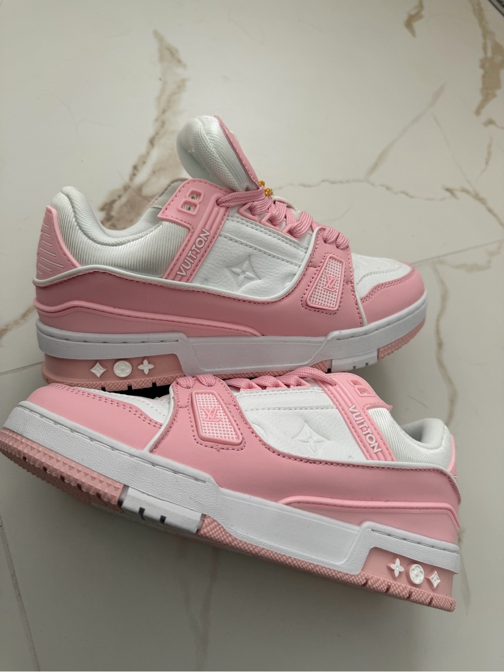 Pink & White Trainers